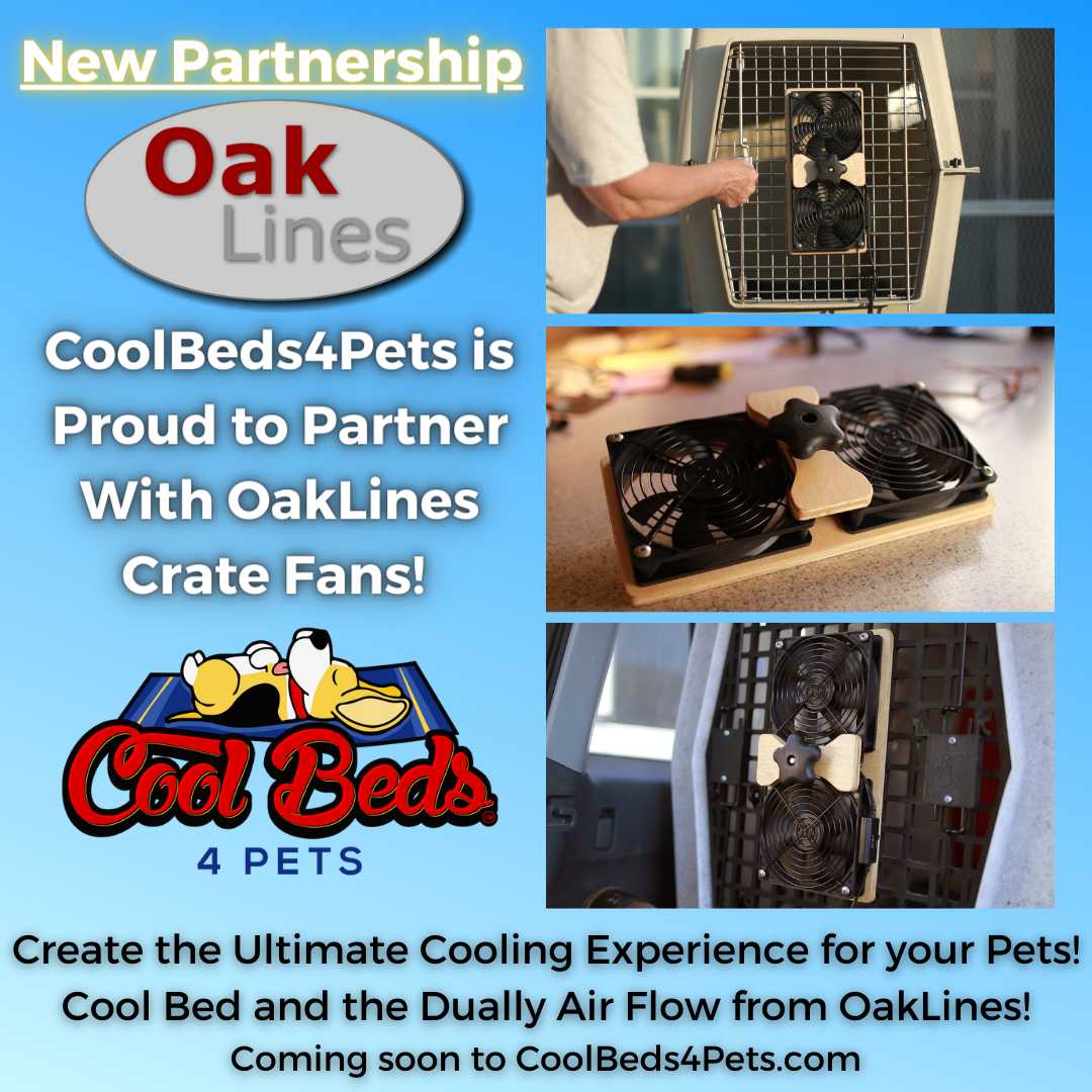 Press Release CoolBeds4Pets partners with OakLines Crate Fans